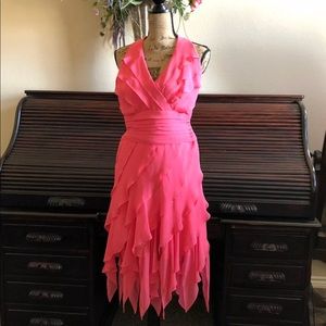 Halter coral dress